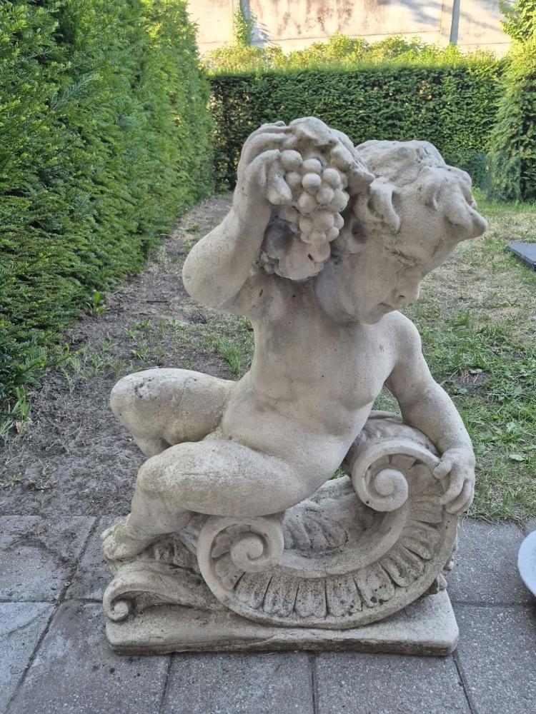 2 nice concrete composition statues 