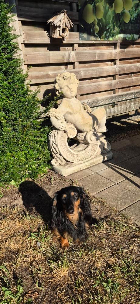 2 nice concrete composition statues 