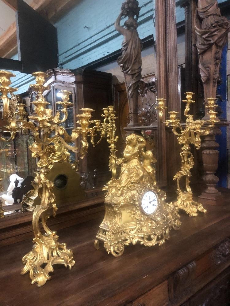 Bronse clock set