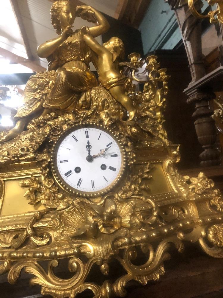Bronse clock set