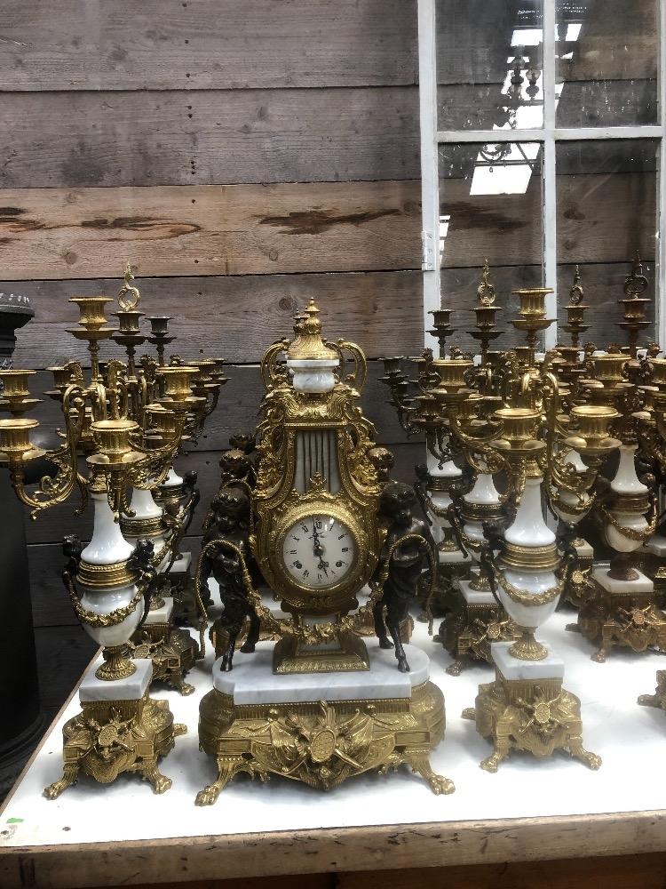 Italian imperial clock sets