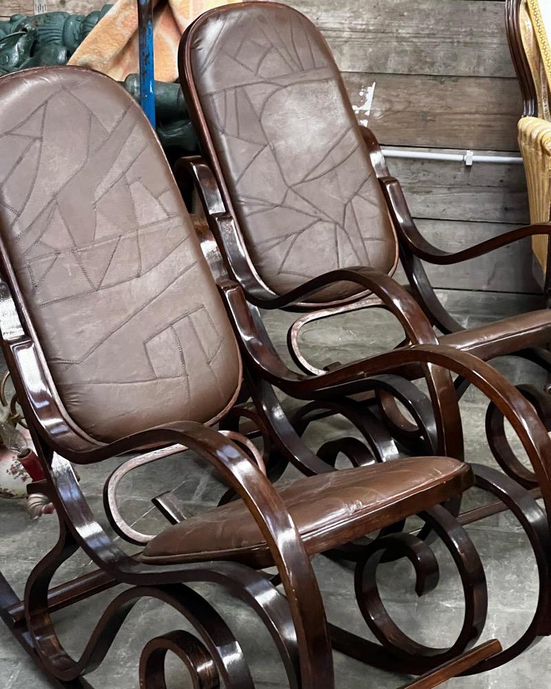 Pair vintage rockingchairs