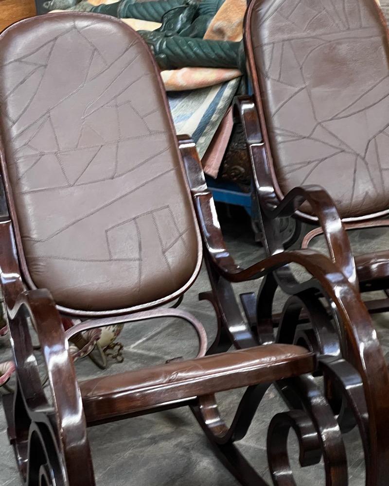 Pair vintage rockingchairs