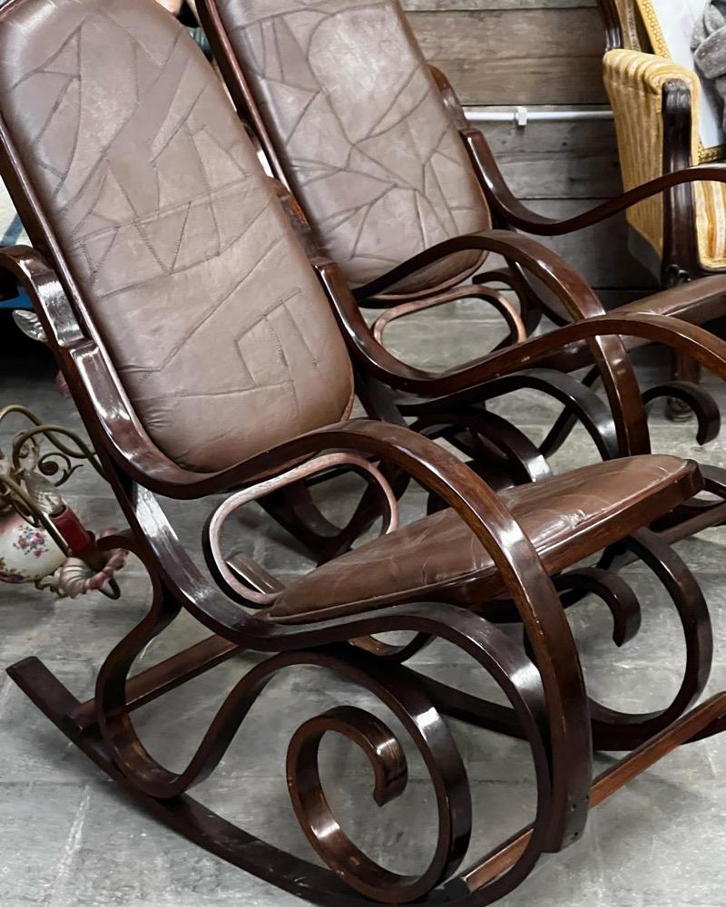 Pair vintage rockingchairs